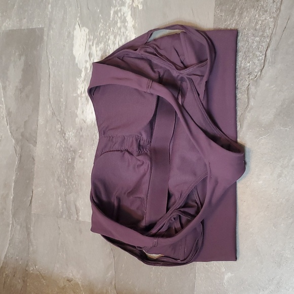 Wunder Train Mesh Racerback Tank Top Medium Support. Crossed Back. Purple. 6. - Picture 6 of 7